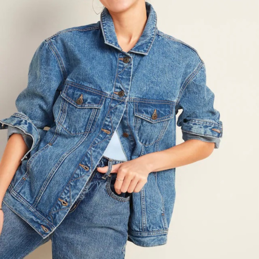 Old navy oversized jeans jacket brand new with tags